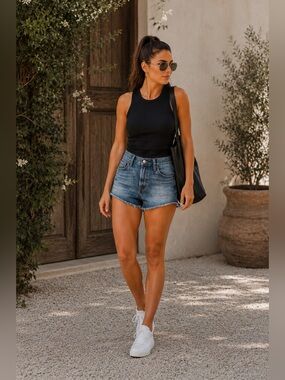 Levi’s 501 Original Cut-Off Denim Shorts W27 High Rise Distress